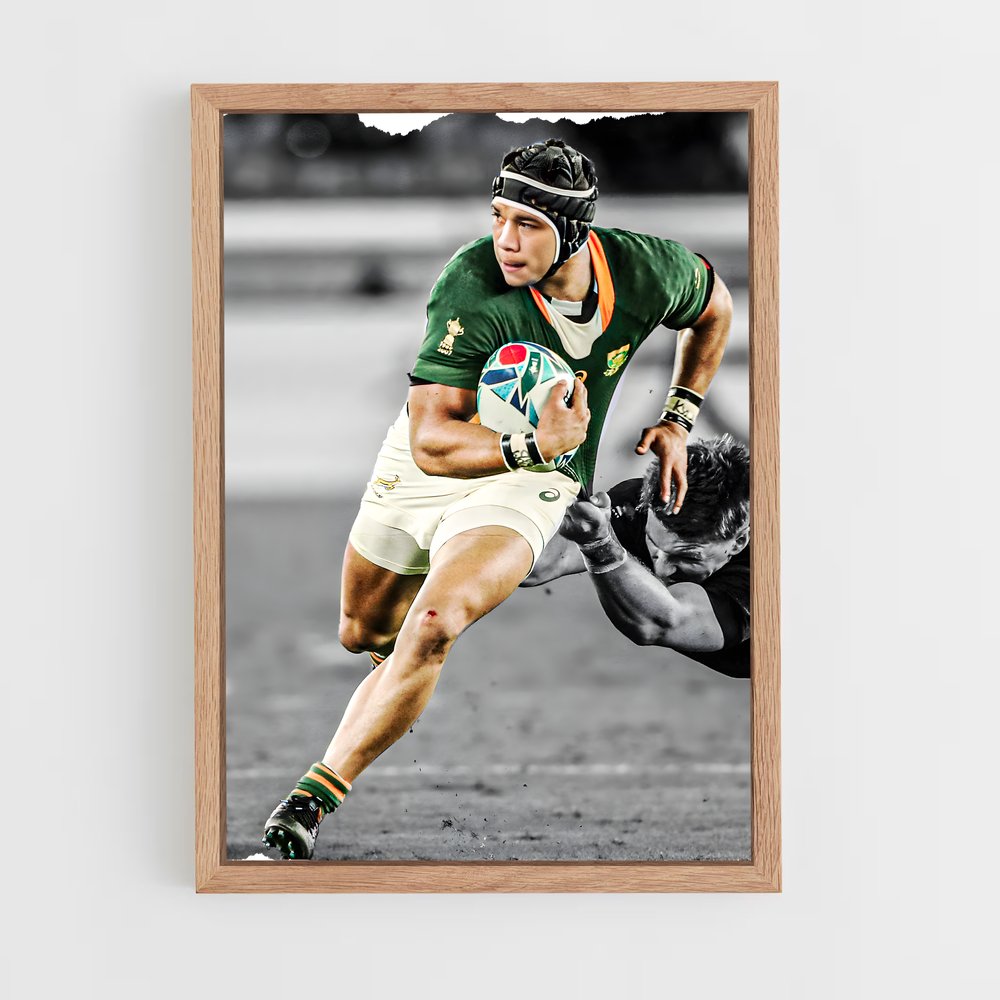 Poster Cheslin de kolbe – affiche Rugby (vue 4)
